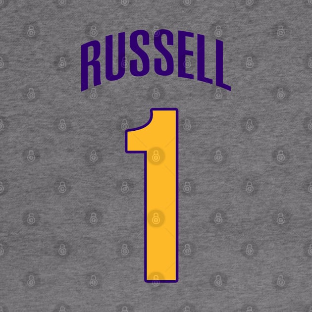 DeAngelo Russell Jersey Poster by Cabello's